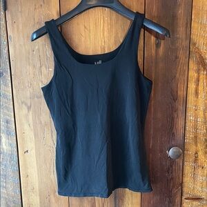 J. Jill Black Scoop Neck Tank Top